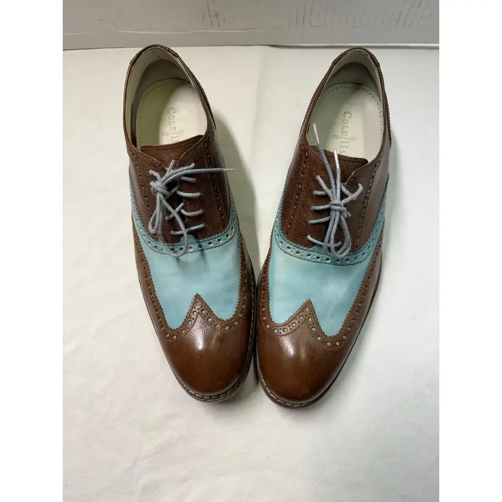 Cole Haan colton Nike Air patina green leather coffee brown size 12-M  C10033